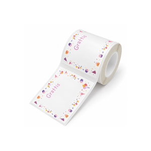 Etiketter Födelsedag - 40 x 60 mm (125-pack)