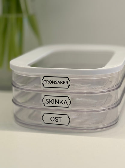 Vita Etiketter 40*20 mm, 320 st